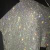 Top corto con strass scintillanti per feste 2022 Top corto senza spalline alla moda con diamanti pieni di paillettes Cami Top corto per le donne