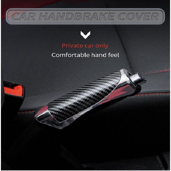 Car Hand Brake Cover Protector Carbon Fiber Style Decor For Interior Accessories