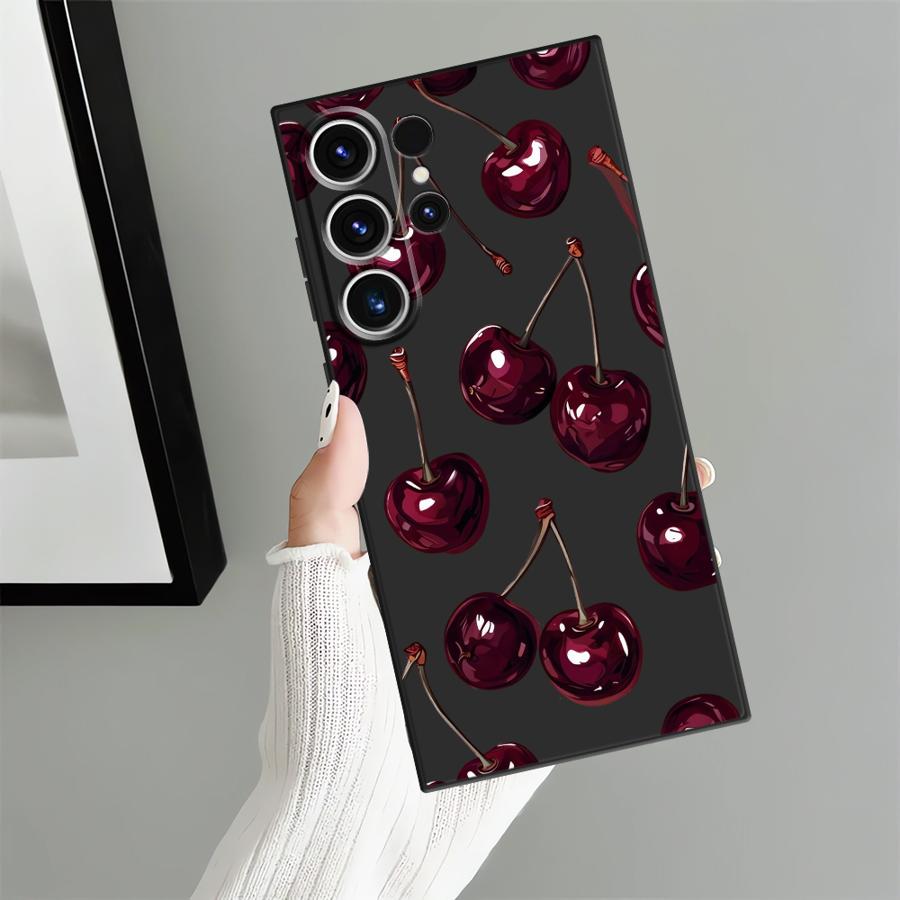 Fruit Cherry Funda Phone Cover Case for Samsung Galaxy S25 S26 S24 Plus Note 20 8 9 10 S21 FE S20 Ultra S23 S10 S9
