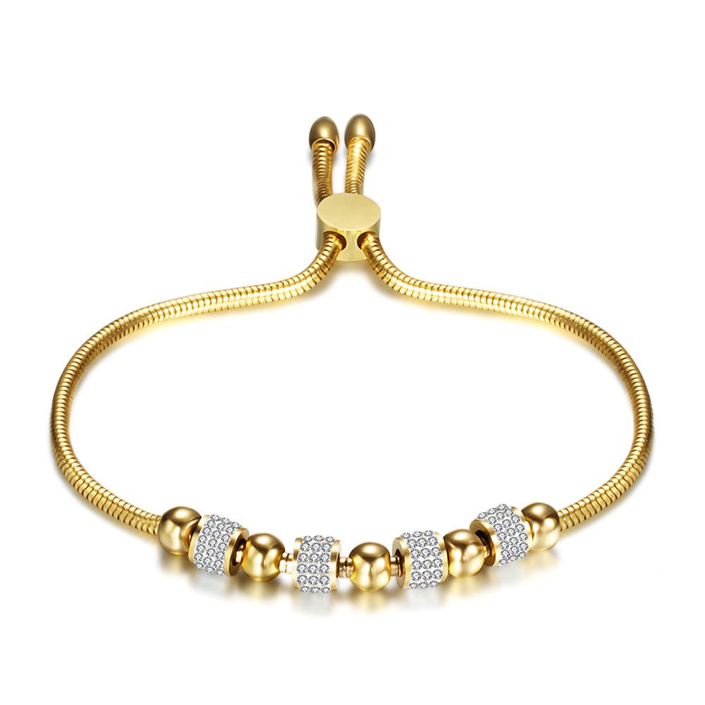 6MM Full Diamond Adjustable Titanium Steel Bracelet - Trendy and Versatile Unisex Fashion
