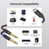 Universal Type C to Double 6.35mm Male Adapter Cable Cord Wire for Smartphones Tablets and Sound Equipment