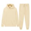 Mens Fleece Hoodie Set Casual Loose Fit Warm Winter Outfit Long Sleeve Pullover Pants
