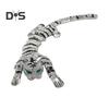 Spilla Spilla Strass Lucidi Intarsiati Forma di Tigre Distintivo Antiruggine Leggero Pieghevole Spilla Tigre Accessori Moda