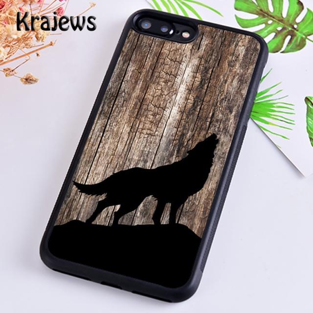 Krajews Animal Wolf Roar Phone Case Cover For iPhone 17 Air 16 15 14 plus 12 13 pro max coque Shell Fundas