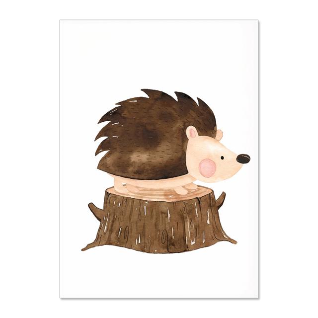 

Животное Кролик Пятнистый Олень С Цветами Детская Настенная Живопись Холст Картины Постеры И Принты Настенные Картины Детская Комната Декор Без Рамки 21*30cm No Frame