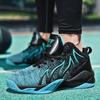 Men's shoes basketball shoes autumn and winter new high-top fly-woven breathable non-slip wear-resistant sports shoes men's running casual shoes