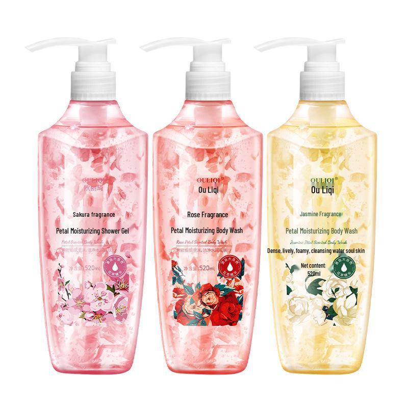 Petal Body Wash: Long-lasting Fragrance, Gentle Moisturizing, Soothing, Oil Control, Deep Cleansing. Ready to Ship.