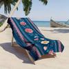 Retro floral exquisite flower pattern polyester microfiber beach towel is highly absorbent, suitable for swimming beach outings