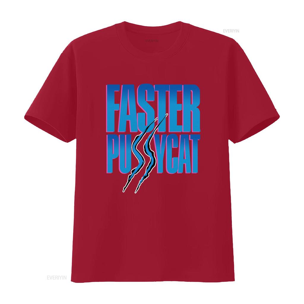 80s Faster Pussycat Vintage Unworn T Shirt 100 Pure Retro Vintage Washed Unisex Stylish Casual Stretched Graphic