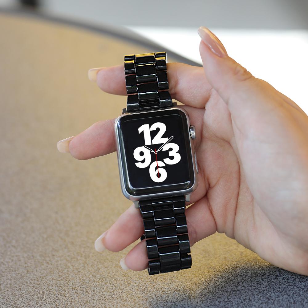 Harzarmband für Apple Watch Armband 45mm 44mm 42mm 40mm 41mm 45 mm Metallschnalle correa bracelet iwatch Serie 8 7 6 5 4 Ultra 49mm