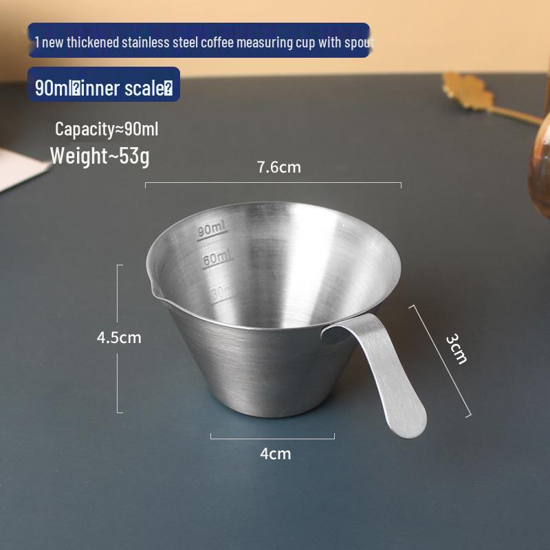 Stainless Steel 100ml Espresso Measuring Cup with Scale