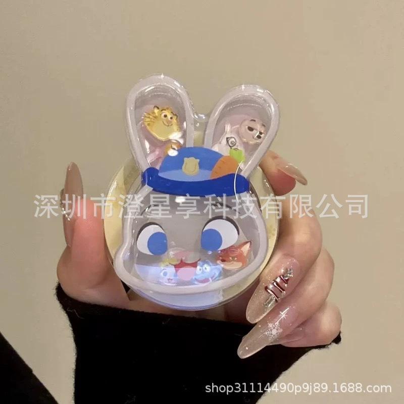 Judy Rabbit & Little Bear MagSafe-Compatible Desktop Airbag Stand