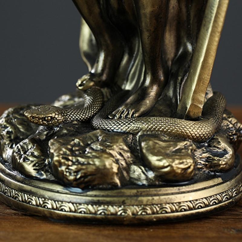 Escultura Diosa de la Justicia Dama de la Ley Vendada Figura de Resina Mujer de la Equidad Estatua con Balanza para Decoración de Abogados Regalo