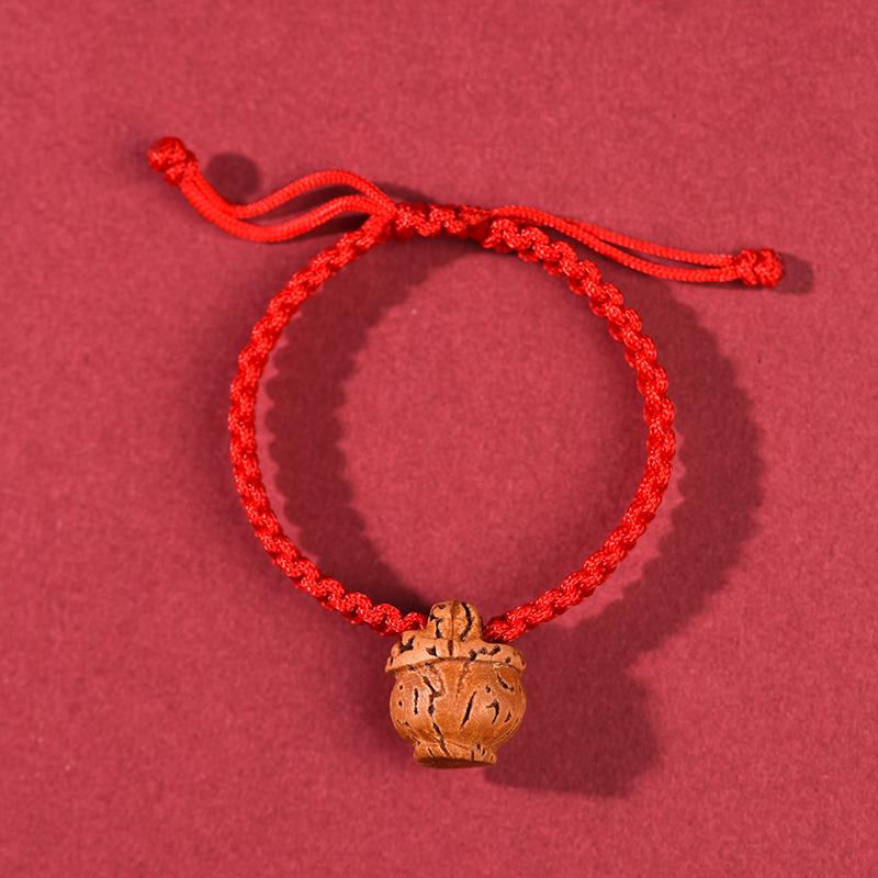 Peach Basket Diamond Knot Red Bracelet - Baby & Infant Gift