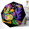 1pc Sturdy 8-Bone Auto Umbrella, Axolotl Umbrella, Digital Printed, Foldable Umbrella for On-the-Go Outdoor Use