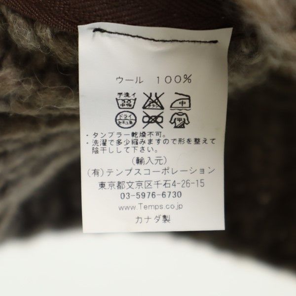 granted wool Long sleeve Cowichan jacket Gray knit Women Used