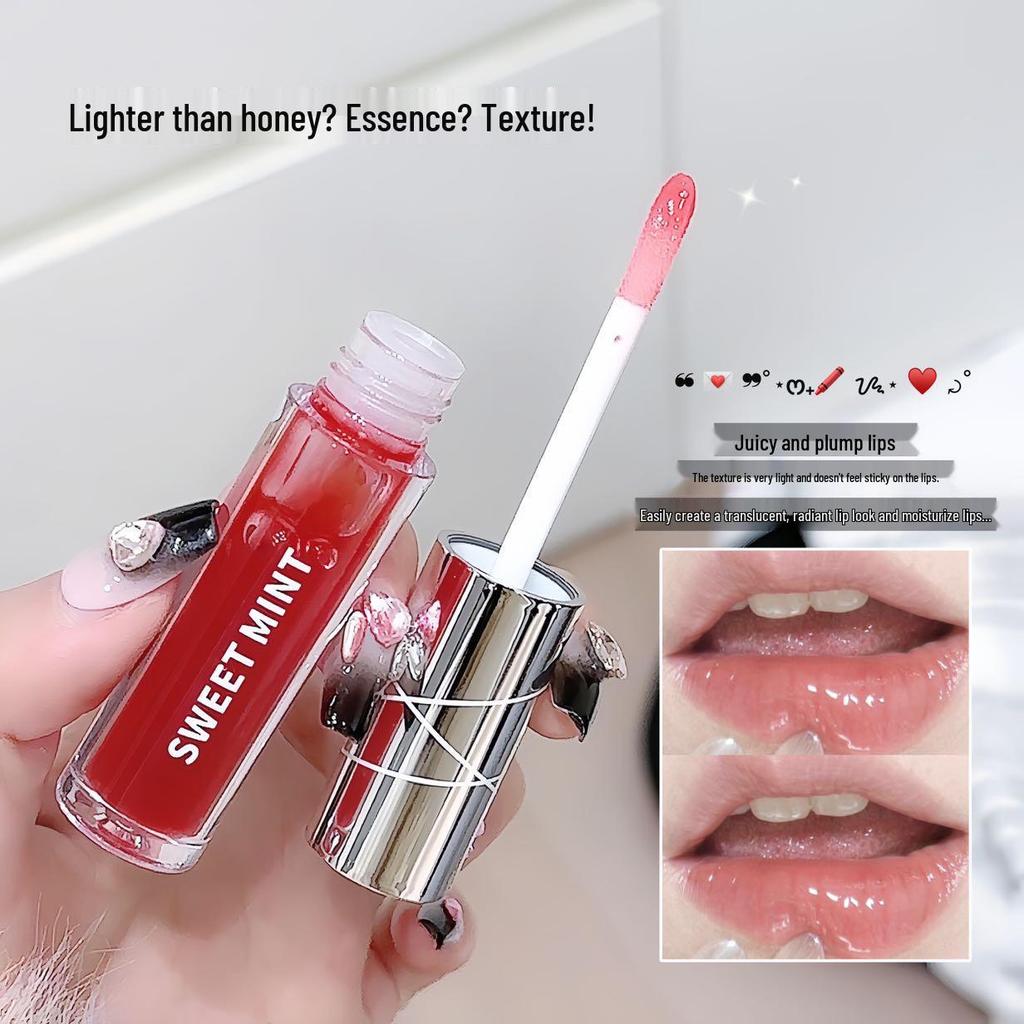 Sweet Mint Hydrating Lip Essence - Glossy Glass Mirror Lip Gloss