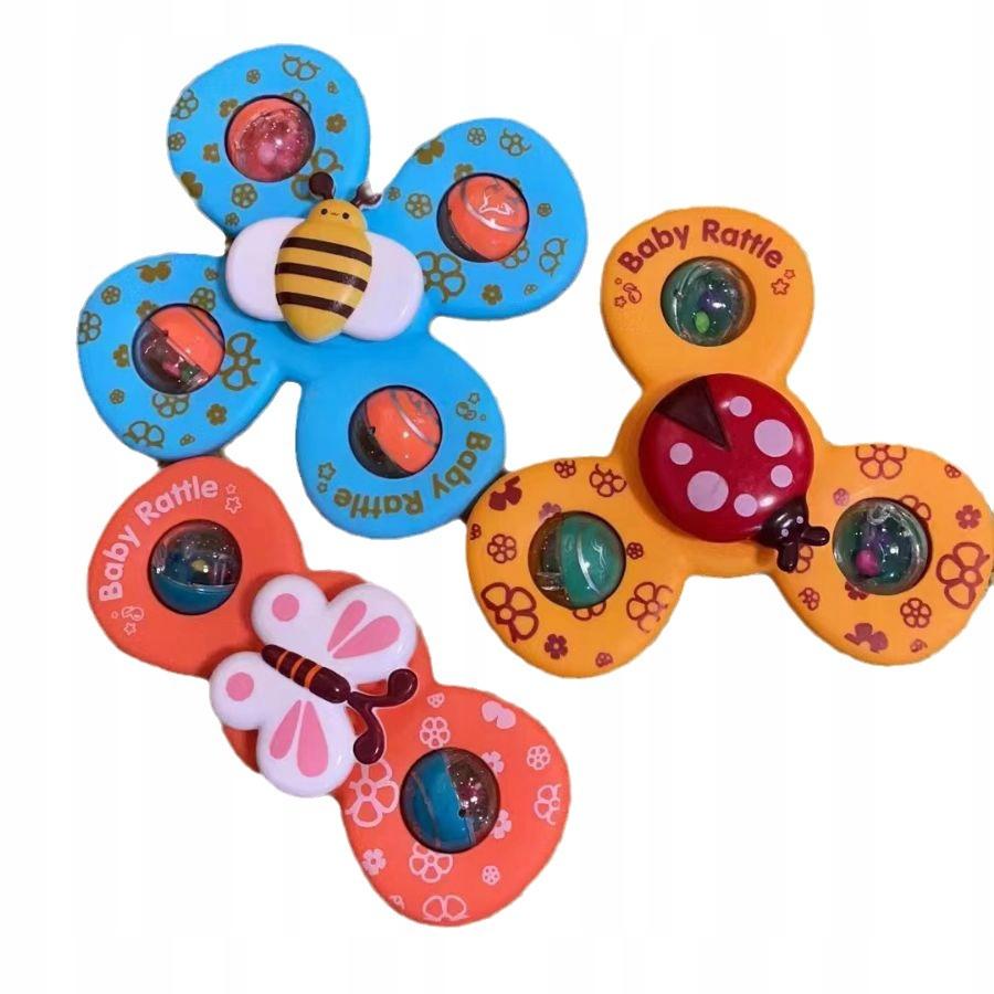 Fidget Spinner with Suction Cup Sensory 3 Pieces