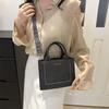 Bags Fashion Handbags Small Square Bags Textured Pu Shoulder Bags Niche Versatile Messenger Bags