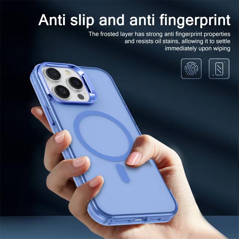 Cover Per IPhone 14 Pro Max Con Magsafe - Custodia Ibrida Trasparente Verde (Antiurto, Ricarica Wireless) - 2