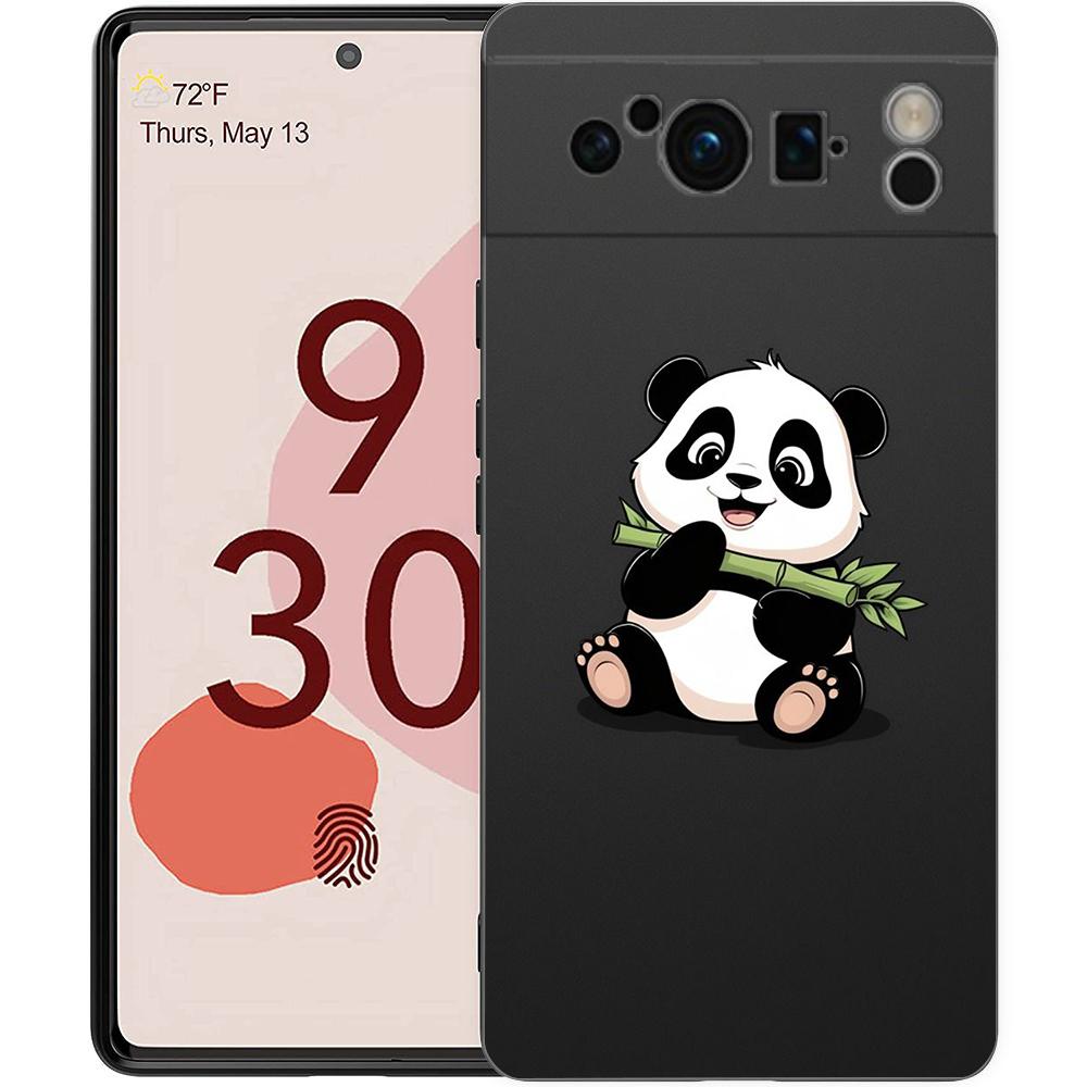 For Google Pixel 10 Pro Phone Case Pixel 9 Pro XL TPU Case Pixel 8 Pro 9A 8A 7A 7 6A 6 Pro Soft Cover Cartoon Panda