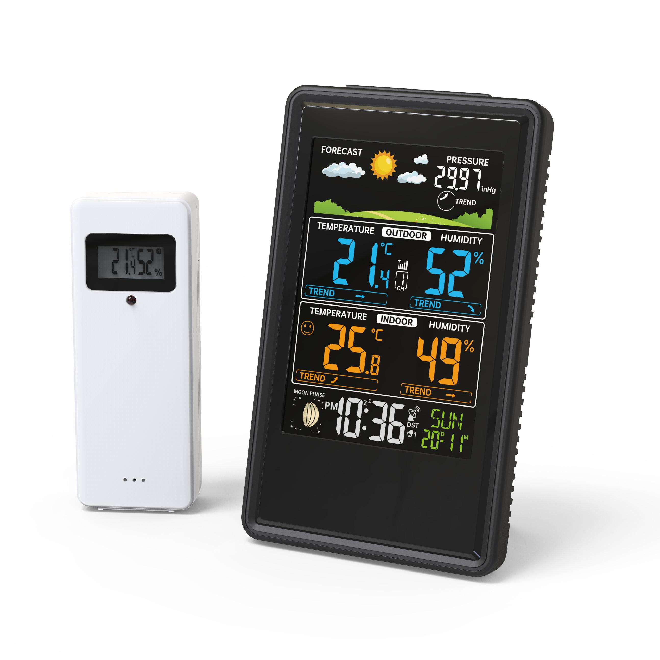 Wireless Weather Station Indoor and Outdoor Temperature Humidity Display Weather Station ±1℃&-50℃-70℃  (Outdoor)