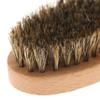 Men Brd Shaving   Brush Oval Brd Hair Clning Brush Mustache Portable   Comfortable Travel Home Use Wooden Handle