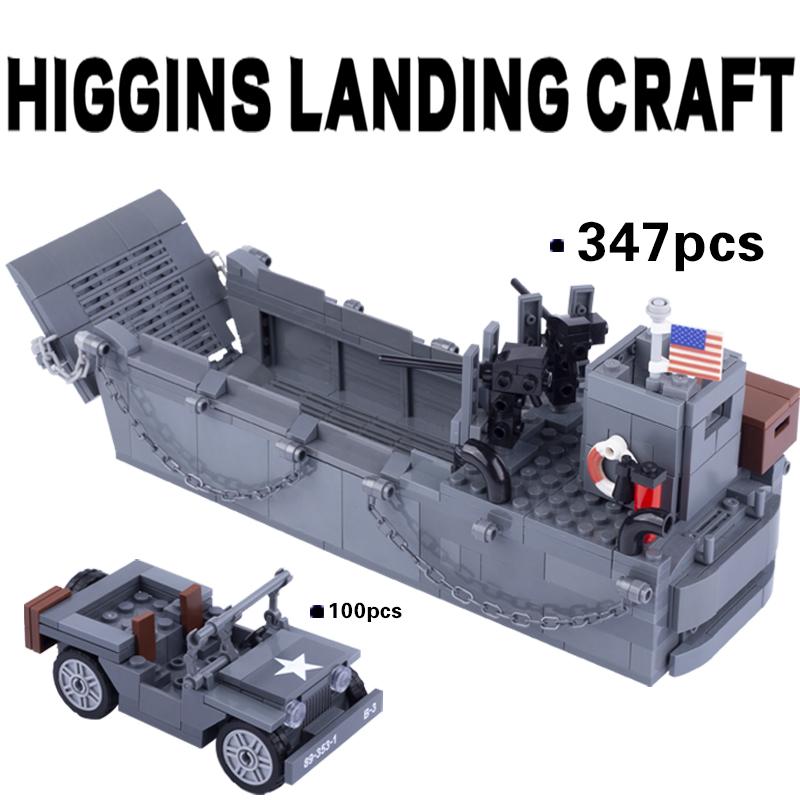 MOC Jucării WW1 WW2 Vehicul Tanc Model Cărămizi de Construit Soldat German SUA Tancuri Tun Anti-tanc Mini Cărămizi Jucării Armată Copii