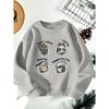 Fashion Girl Round Neck Sweatshirt