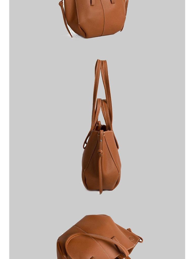 Kabelka crossbody z pravé kůže - Niche designová taška přes rameno, Velkokapacitní pro ženy