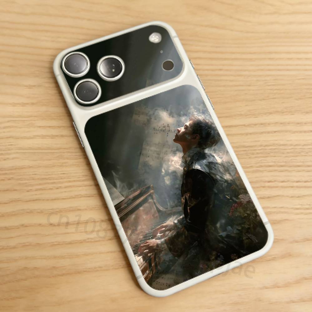 

Ins Art Piano For iPhone 17 pro Max/ pro Full Cover Decal Skin Wrap Colorful Rear Protective Sticker Film iPhone17promax