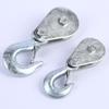 1Pcs High Strength Steel Single Wheel Lifting Rope Pulley Block Pulley Hooks 0.5/1 Tons Load Bearing Single Wheel Rollers