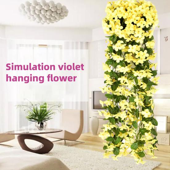 2Pcs Simulated Flowers Bouquet Bright Color Indoor Outdoor Artificial Plants Lifelike Design No Withering Artificial Flowers