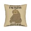 Decorative Pillow Covers Just Because Im Awake Funny Quote  Accessories Home  Throw Pillow Case Cover Zippered MultiSize