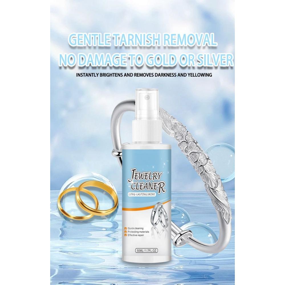 1 Bottle Jewelry Cleaning Spray Jewelry Cleaner Jewel-like Shiny Metal Surface Quick Repair and Protection