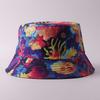 Digital printing small edge bucket hat spring and summer double-sided can wear outdoor sunshade basin hat spot