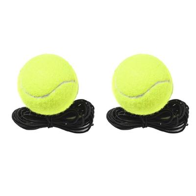 2pcs Single Practice Tennis Ball Tennis Training Ball Rebound Ball with String
