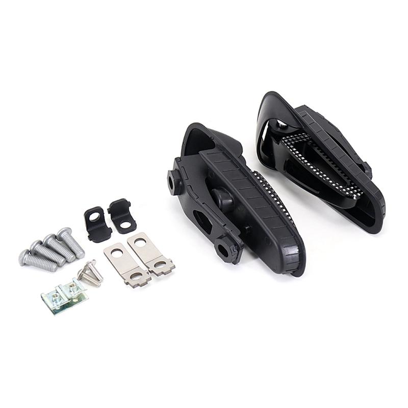 Motorcycle Accessories Rear Passenger Foot Pegs Mount Black Pedal for Vespa GTS 300 GTS300 Gts300 Gts 300