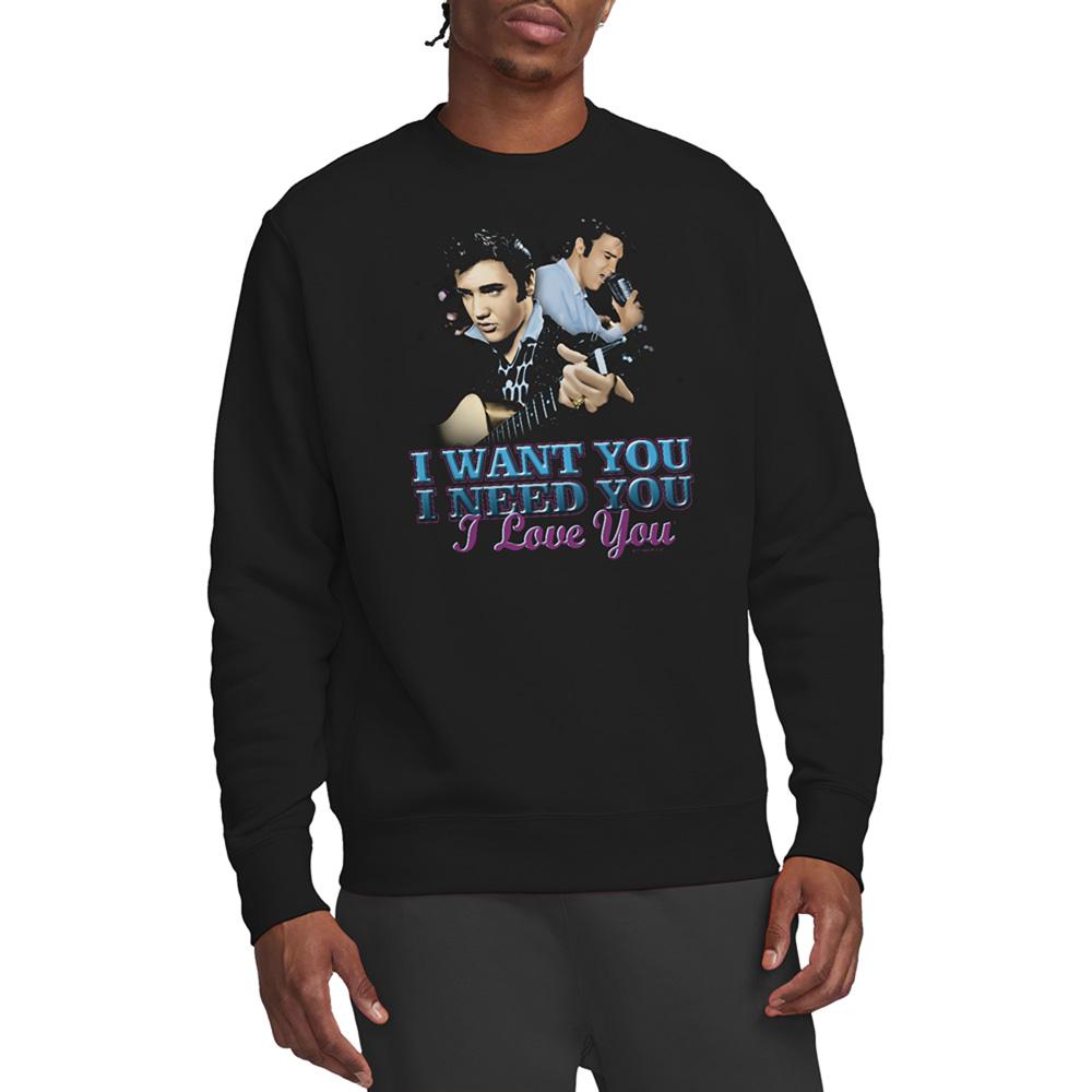 Elvis Presley Unisex Adult I Want You Sweatshirt