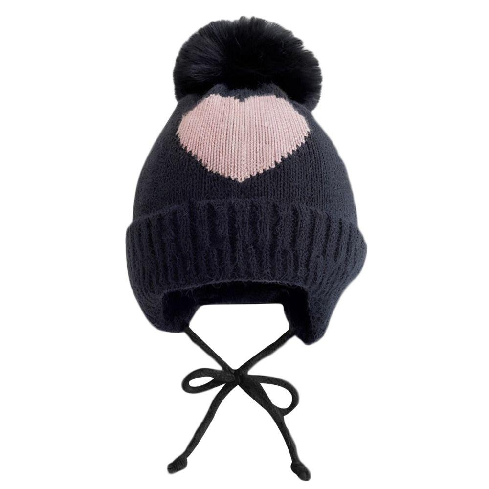 0-3Year Soft Baby Knitted Hat Solid Color Beanie Hats Windproof Winter Hat Boys Girls