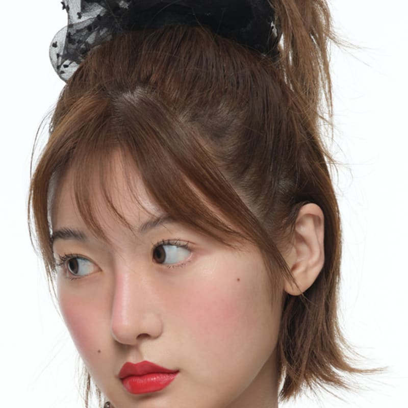 Eireve BUBBLE ORGANZA SCRUNCHIE SET (BLACK/2PCS)