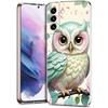 Transparent Phone Case Cover for Samsung Galaxy S25 S24 S23 S22 S20 S21 FE Ultra S24 S23 S10 S10E Plus 5G Cute Owl Pattern Capas
