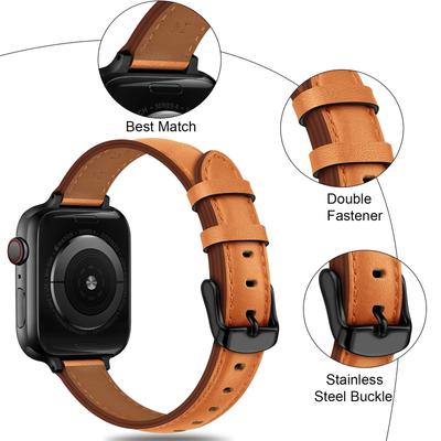 Pasek skórzany do zegarka Apple Watch 38/40/41MM 42/44/45MM Bransoleta na nadgarstek do iWatch 8 7 3 4 5 6 SE 49mm Smartwatch Accessorie
