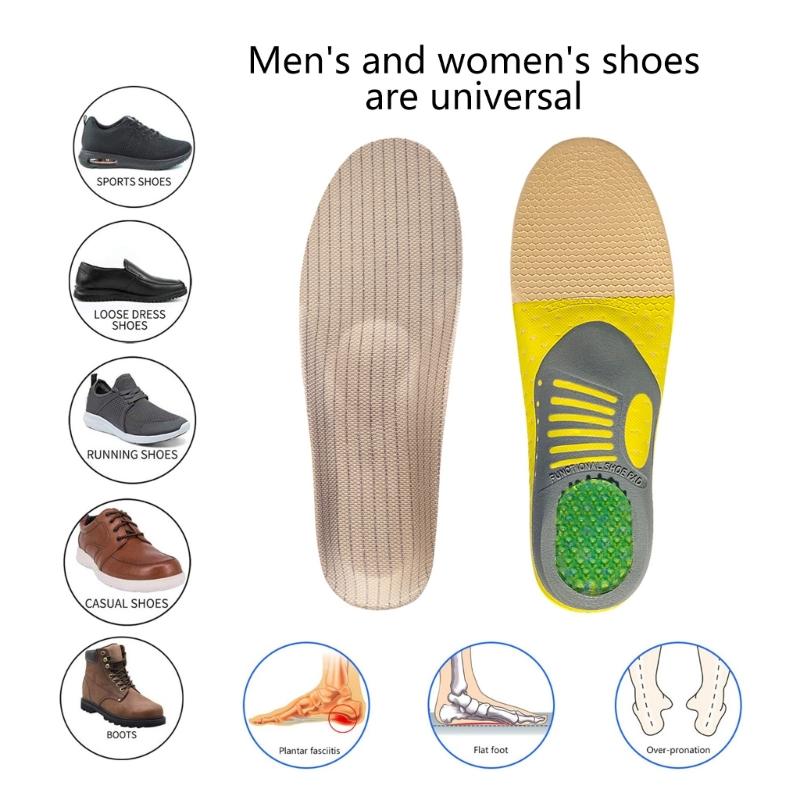 Orthopedic Insoles Orthotics Flat Foot Health Sole Pad for Shoes Insert Arch Support Pad for Plantar Feet Care Insoles