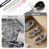 Data Cable Organizer Multipurpose Upgrade Silicone Cable Ties Reusable Cable Management Cord Organizer for Fastening and Bundling Cable Cords Wires