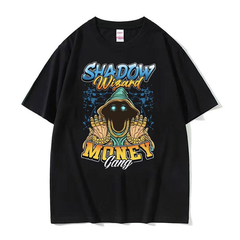 Shadow Wizard Funny T Shirt Testicular Torsion Meme Graphic Tee Shirt Men Women Retro Gothic Oversized Short Sleeve Tshirt Tops
