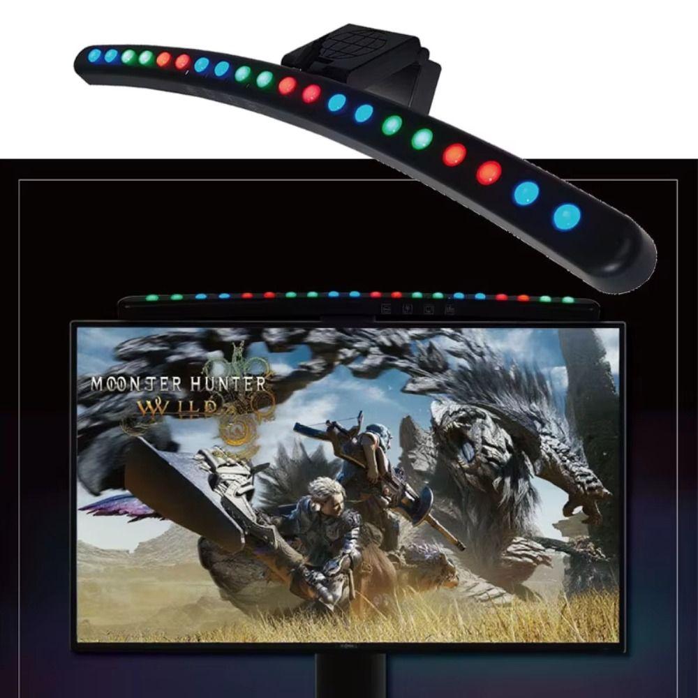 Touch Control Screen Hanging Lamp Dimming Function Gaming Monitor Lights Gaming Setup