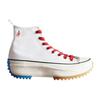 Converse Run Star Hike Comfortable Versatile High-Top Canvas Shoes Unisex Sneakers White Red Blue 164665C-CNY