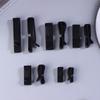 10Pcs/Pack Quick Slip Keeper Buckle End Clip Slider Black For Camping Hiking Backpack Adjusting Strap Webbing 20-51Mm