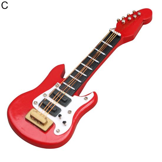 1:12 Dollhouse Guitar Compact Tiny Decorative